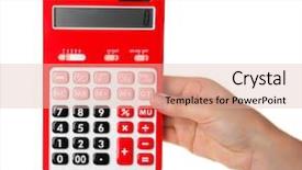  Presentation with attorney - Beautiful PPT layouts featuring hand holding red calculator backdrop and a  colored foreground