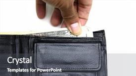  Presentation with trophy award hand holding - Beautiful PPT theme featuring hand-holding-some-meny backdrop and a dark gray colored foreground