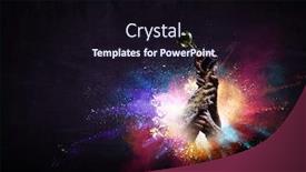  Presentation with gold trophy - Audience pleasing slides consisting of hand-holding-up-a-gold backdrop and a wine colored foreground