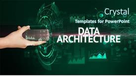  Presentation with wireless - Amazing PPT theme having hand-holding-wireless-peripheral backdrop and a forest green colored foreground