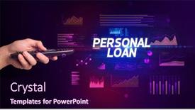  Presentation with business loan - Amazing presentation having hand-holding-wireless-peripheral backdrop and a wine colored foreground