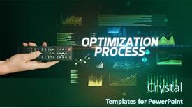  Presentation with wireless - Presentation enhanced with hand-holding-wireless-peripheral background and a ocean colored foreground