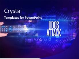 Ddos Hand Holding Wireless Peripheral PPT template 1 | CrystalGraphics