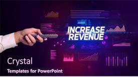  Presentation with wireless - Colorful slide set enhanced with hand-holding-wireless-peripheral backdrop and a wine colored foreground