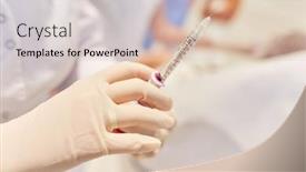  Presentation with wrinkle - PPT layouts enhanced with hand-in-disposable-glove-holds background and a lemonade colored foreground