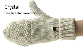  Presentation with wool - Colorful slide set enhanced with knitting yarn in rainbow colors backdrop and a gray colored foreground