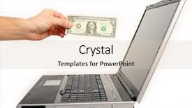  Presentation with online voting - PPT layouts consisting of hand is paying for shoping background and a lemonade colored foreground