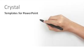  Presentation with black hand - PPT layouts having hand-is-ready-for-drawing background and a white colored foreground