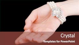  Presentation with black pearl - Presentation design with hand isolated on black background and a  colored foreground