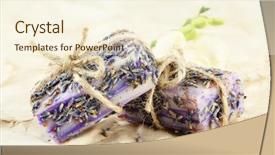  Presentation with natural soap - PPT theme with bottom of the limestone cliff background and a light blue colored foreground