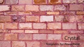  Presentation with rock wall - Presentation enhanced with hand made rustic rock wall background and a coral colored foreground