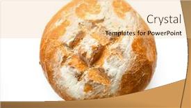  Presentation with wheat - Amazing presentation design having hand-made-wheat-bread backdrop and a lemonade colored foreground