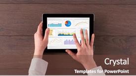  Presentation with excel diagrams - Beautiful presentation featuring hand making diagrams and charts backdrop and a tawny brown colored foreground