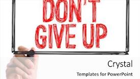  Presentation with marker - Amazing PPT theme having word don't give backdrop and a white colored foreground