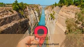  Presentation with marker - Theme enhanced with hand-of-a-man-holding background and a coral colored foreground