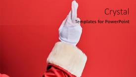  Presentation with superstition - Theme enhanced with hand-of-a-man-wearing background and a red colored foreground