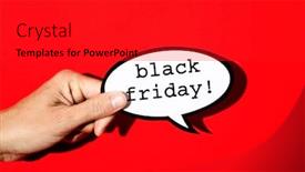  Presentation with friday - Colorful presentation theme enhanced with hand-of-a-young-caucasian backdrop and a dark gray colored foreground