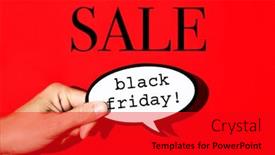  Presentation with friday - Amazing PPT theme having hand-of-a-young-caucasian backdrop and a crimson colored foreground