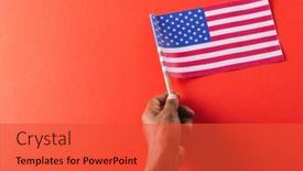  Presentation with independence - PPT theme enhanced with hand-of-biracial-man-holding background and a red colored foreground