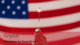  Presentation with independence day - PPT theme with hand-of-biracial-man-holding background and a crimson colored foreground