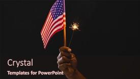  Presentation with united states flag - PPT layouts featuring hand-of-biracial-man-holding background and a wine colored foreground