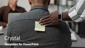  Presentation with black hand - Presentation design featuring hand-of-black-man-putting background and a  colored foreground