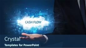  Presentation with cash - Slide deck consisting of hand-of-businessman-holding-cash background and a ocean colored foreground