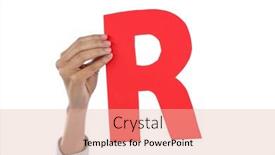  Presentation with alphabet - Audience pleasing presentation theme consisting of hand-of-businesswoman-holding-alphabet backdrop and a lemonade colored foreground