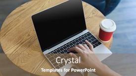  Presentation with hotel industry - Slide set enhanced with hand-of-caucasian-businesswoman-sitting background and a coral colored foreground