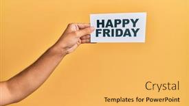  Presentation with paper - Presentation consisting of hand-of-caucasian-man-holding background and a yellow colored foreground