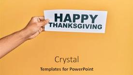  Presentation with happy thanksgiving - 