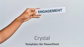  Presentation with paper - Slides featuring hand-of-caucasian-man-holding background and a light gray colored foreground