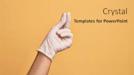  Presentation with medical business - Presentation consisting of hand-of-caucasian-young-man background and a yellow colored foreground