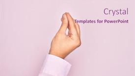  Presentation with fingers - Amazing presentation theme having hand-of-caucasian-young-man backdrop and a lemonade colored foreground