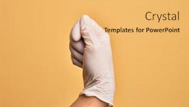  Presentation with medical business - Amazing presentation having hand-of-caucasian-young-man backdrop and a yellow colored foreground