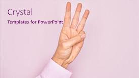  Presentation with fingers - Slide set enhanced with hand-of-caucasian-young-man background and a lemonade colored foreground