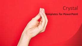  Presentation with movement - Beautiful presentation featuring hand-of-caucasian-young-man backdrop and a red colored foreground