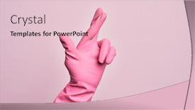  Presentation with superstition - Audience pleasing presentation theme consisting of hand-of-caucasian-young-man backdrop and a lemonade colored foreground