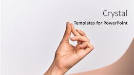  Presentation with man heart attact hand hold - Slide set having hand-of-caucasian-young-man background and a white colored foreground