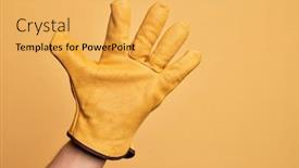  Presentation with counting - Cool new presentation with hand-of-caucasian-young-man backdrop and a yellow colored foreground