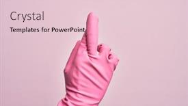  Presentation with superstition - Slide deck consisting of hand-of-caucasian-young-man background and a lemonade colored foreground