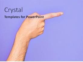 Hand Of Caucasian Young Man PPT template 80 | CrystalGraphics