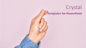  Presentation with business pink - Beautiful PPT theme featuring hand-of-caucasian-young-man backdrop and a lemonade colored foreground