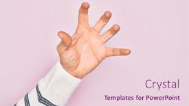  Presentation with violence - Slide set featuring hand-of-caucasian-young-man background and a lemonade colored foreground