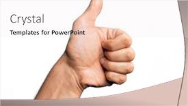  Presentation with man heart attact hand hold - PPT theme with hand-of-caucasian-young-man background and a sky blue colored foreground