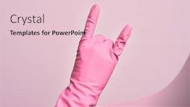  Presentation with cleaning - Beautiful PPT theme featuring hand-of-caucasian-young-man backdrop and a lemonade colored foreground