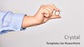  Presentation with marriage - Colorful slide set enhanced with hand-of-caucasian-young-woman backdrop and a light gray colored foreground