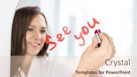  Presentation with hand hygiene - Amazing slides having hand-of-happy-young-brunette backdrop and a lemonade colored foreground