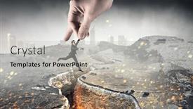  Presentation with of a helping hand - Amazing slides having hand-of-help-and-protection backdrop and a light gray colored foreground