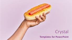  Presentation with hispanic - Cool new PPT theme with hand-of-hispanic-man-holding backdrop and a lemonade colored foreground